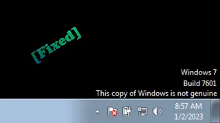 How to Fix This Copy of Windows Is Not Genuine Windows 7 Build 7601