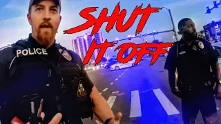 COOL OR ANGRY COP? BIKER GETS SHUT DOWN BY POLICE!