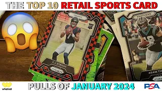 JUST YOUR AVERAGE KIDS PULLING BIG CARDS! 🤯 | The Top 10 RETAIL Sports Card Pulls of January 2024 ❄️