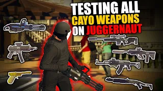 All Cayo Perico Weapons Test On Buff Juggernaut