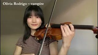 Olivia Rodrigo – vampire | Violin Cover with Notes