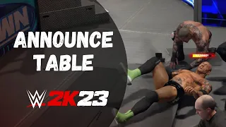 How to Put Someone Through the Announce Table in WWE 2k23 (Xbox, Playstation, PC)