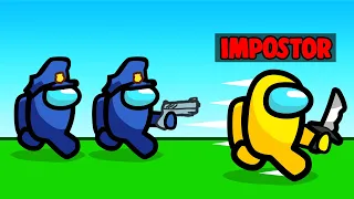 Playing COPS VS IMPOSTORS In Among Us!