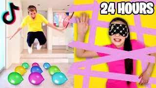 SURVIVING 24 HOURS of TIKTOK Challenges! The Empire Family