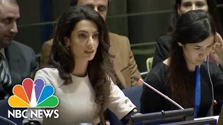 Amal Clooney Criticizes World Response To Yazidi Genocide | NBC News