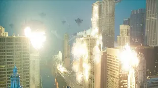 Transformers 3 El Lado Oscuro de la Luna Los decepticons destruyen Chicago