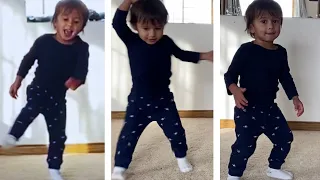 Baby dancing to Uptown Funk Bruno Mars