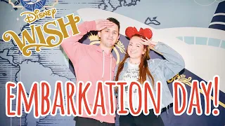 DISNEY CRUISE | Embarkation day on the Disney Wish | Set Sail Party, World of Marvel Dinner & MORE!