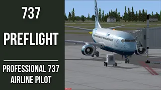737 Preflight Tutorial - Professional 737 Airline  Pilot - PMDG