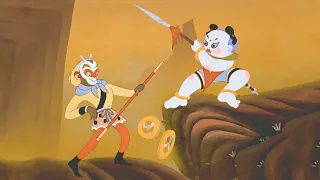 Chinese Animation - Havoc in Heaven (1961) - 'Monkey King vs. Nezha' Scene