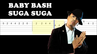 Baby bash - suga suga (Easy Guitar Tabs Tutorial)