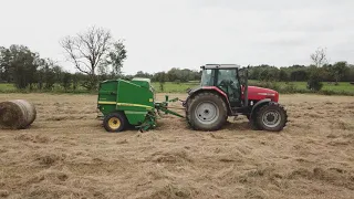 PLANS ARE ALWAYS CHANGING -- BALING SILAGE IN LOVELY LEITRIM