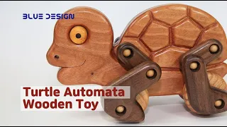 Wood Toy Making Turtle Automata Pull Along Toy 거북이 나무장난감 만들기
