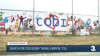 Search for Codi Bigsby taking a mental toll