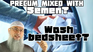 Medical research says Mathi is mixed with semen during ejaculation, wash bedsheets? assim al hakeem