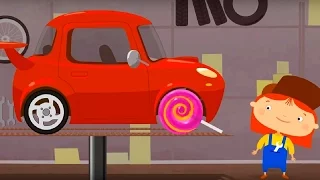 Мультфильм про машинки - Доктор Машинкова 🚗 - Спортивный автомобиль и знак "Ограничьте скорость"🏎