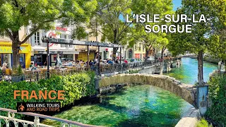 L’Isle-sur-la-Sorgue 🇨🇵 French Village Tour Provence 🌞 Most Beautiful Villages of France 4k video