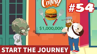 Plants Vs Zombies Adventures #54: Who eats more burgers? | Jan Cartoon