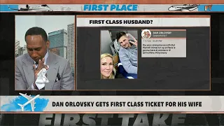 Dan Orlovsky gets First Class ticket for his wife ✈️ Stephen A. reacts | First Take