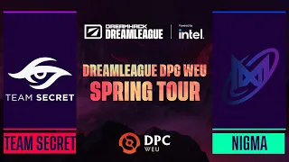 Dota2 - Team Secret vs Nigma Galaxy - Game 3 - DPC WEU Tour 2 - DreamLeague Season 17