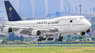 30 AWESOME TAKEOFFS and LANDINGS at SURABAYA Juanda Airport Plane Spotting in Indonesia [SUB/WARR]