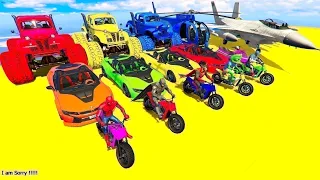GTA V Epic New Stunt Race For Car Racing Challange by Trevor and Shark