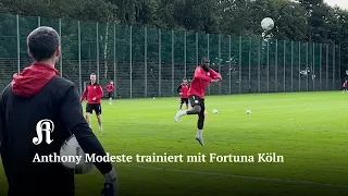 EX-FC-Star Anthony Modeste trainiert bei Fortuna Köln