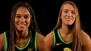 Ducks' dynamic duo of Sabrina Ionescu and Satou Sabally dish on their friendship and chemistry