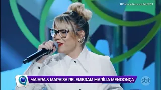 Celso Portiolli relembra quando Marília Mendonça participou com Maiara e Maraisa no Domingo Legal