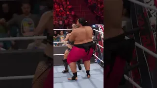 Yokozuna Hits corner handstand mule-kick To Alexa Bliss | WWE 2K22 #shorts