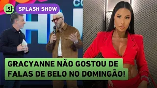 Gracyanne critica Belo e Luciano Huck após entrevista no Domingão! Saiba o que ela falou!