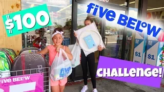 $100 FiVE BELOW SHOPPiNG CHALLENGE!