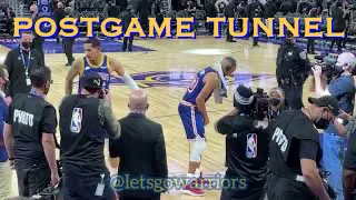 📺 Warriors postgame tunnel: Stephen Curry & Ayesha; Juan Toscano-Anderson after win v Atlanta Hawks