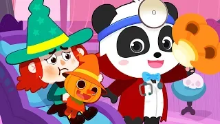 Baby Witch Sick Song | Doctor Cartoon | Nursery Rhymes | Kids Songs | Kids Cartoon | BabyBus