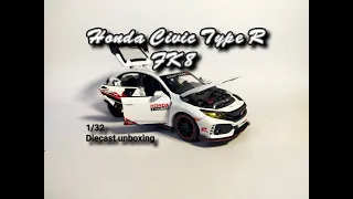 Honda Civic Type R FK8 1/32 [JiaYe] unboxing