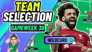 MY FPL GW30 TEAM SELECTION | WILDCARD ACTIVE?! ✅ | Fantasy Premier League 2023/2024!