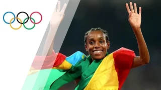 Almaz Ayana obliterates the 10000m World Record and clinches a gold medal