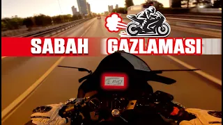 SENİN BU SAATTE NE İŞİN VAR !!! | SABAH GAZLAMASI | Yamaha R25 Motovlog