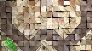 Reclaimed Wood Sound Diffusion Wall Art