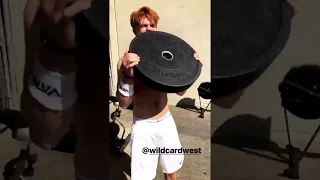 KJ Apa flexing his body Archie Riverdale