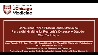 Concurrent Penile Plication and Extratunical Pericardial Grafting (Tutoplast) for Peyronie's Disease