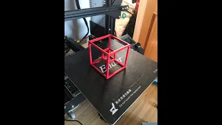 Tesseract 3D Print Time Lapse