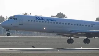 ALK Airlines McDonnell Douglas MD-82 Landing At Belgrade Airport