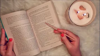 INAUDIBLE READING ASMR | clicky mouth sounds, breathy whispers, word tracing