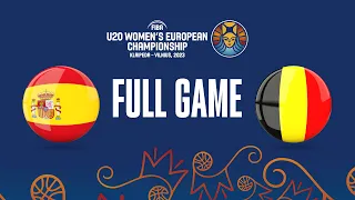 Spain v Belgium | Full Basketball Game | FIBA U20 Women's European Championship 2023