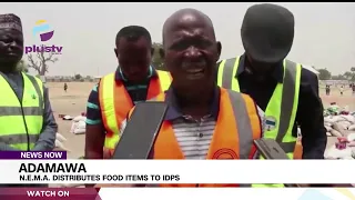 Adamawa: N.E.M.A. Distributes Food Items To IDPs | NEWS