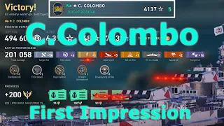 C. Colombo: First Impression (XP Record) | World of Warships: Legends