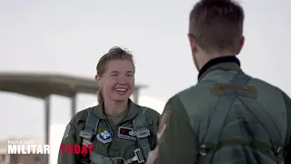 Stunning of  U.S. Air Force F-15 Female Fighter Pilots Flight Operations