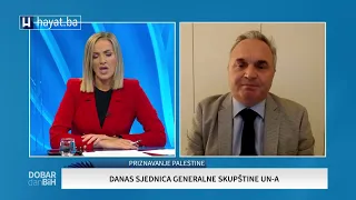 BEĆIROVIĆ: PRIZNANJE PALESTINE U UN BI BIO PODSTREK ZA FORMIRANJE DVIJE DRŽAVE