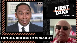 Ric Flair suggests Stephen A. becomes a WWE manager 👀🤣 | First Take